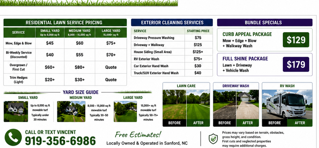 Pricing sheet preview